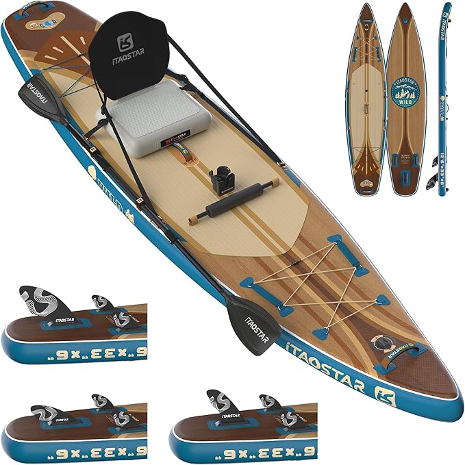 iTAOSTAR D03EP 11'6" × 34" Extra Wide Paddle Board with Kayak Seat